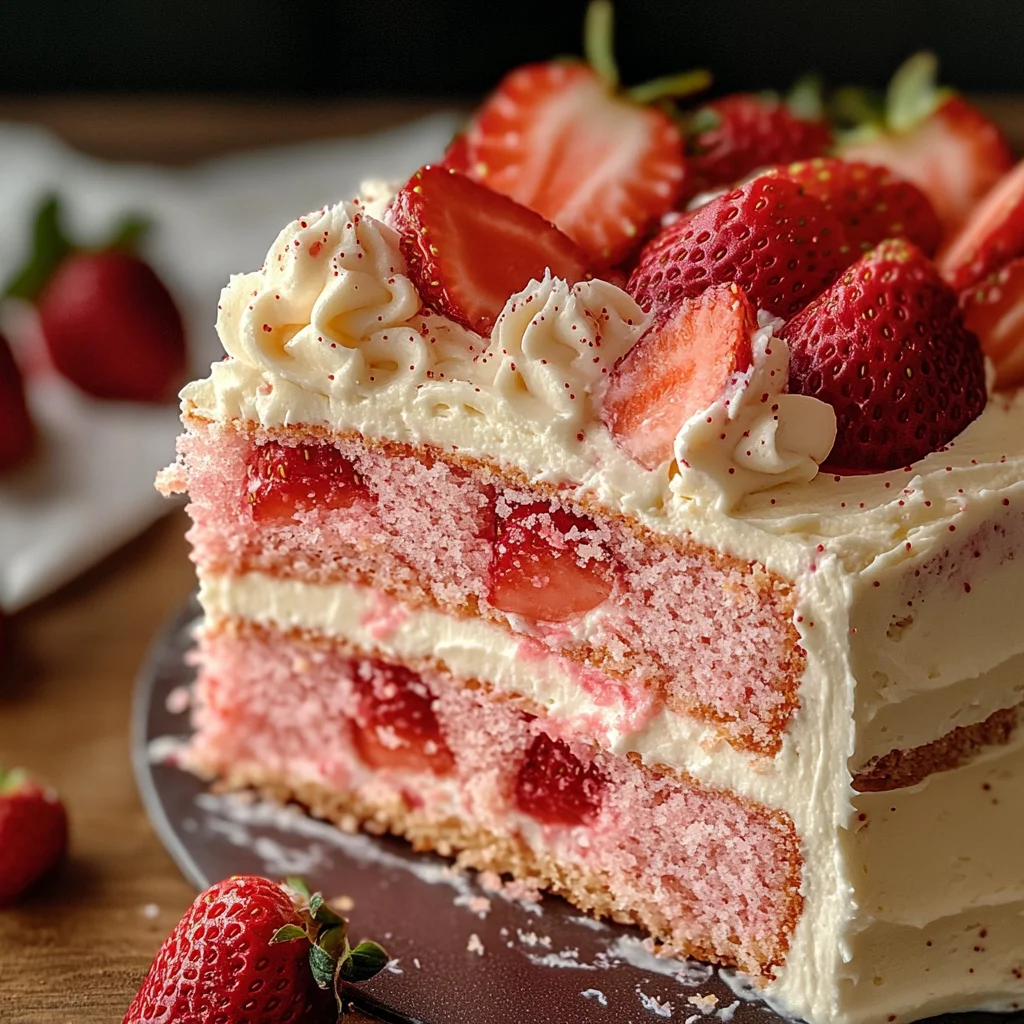 Homemade Strawberry Cake