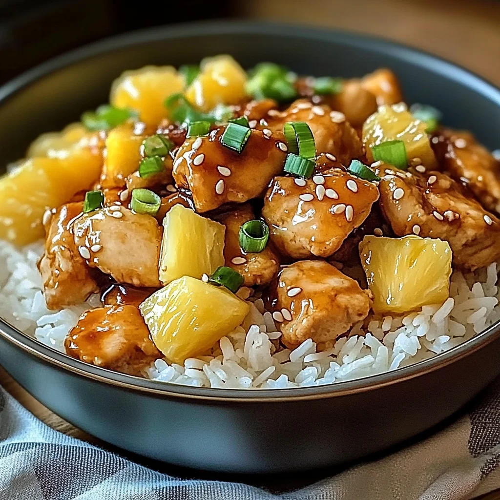Irresistible Pineapple Chicken and Rice