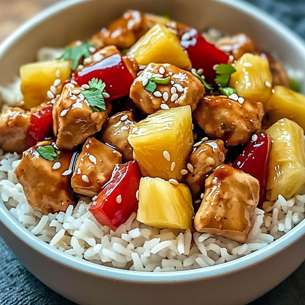 Juicy Pineapple Chicken and Rice! Easy Tropical Dinner