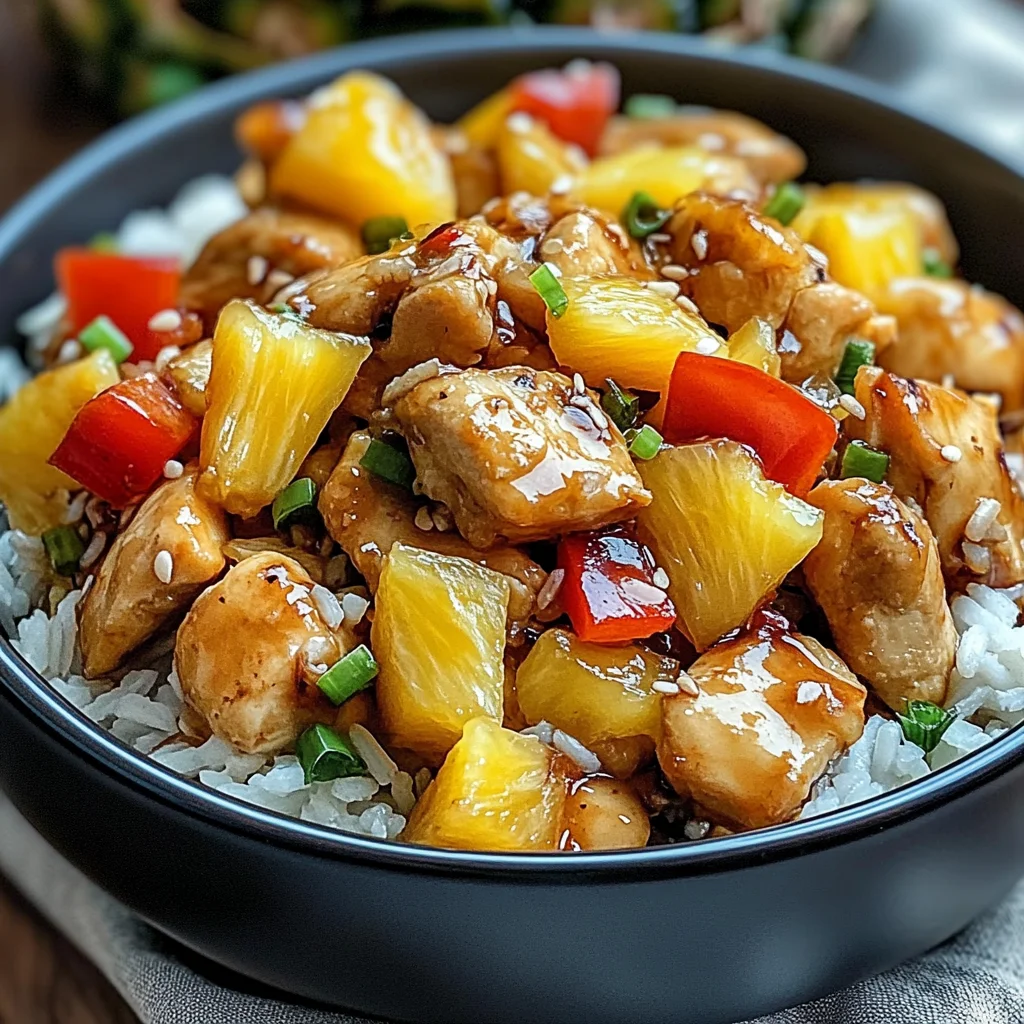 Pineapple Chicken and Rice: Easy Tropical Delight Recipe