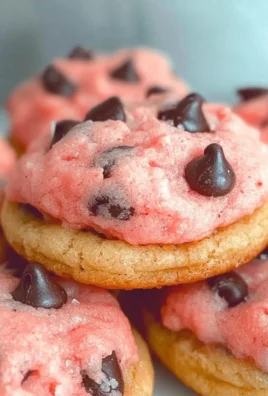 Strawberry Cake Mix Cookies with Chocolate Chips