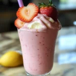 Strawberry Frosted Lemonade.