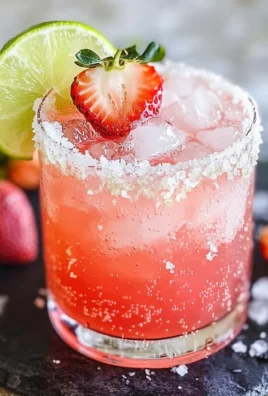 Strawberry Lime Mocktail Margarita