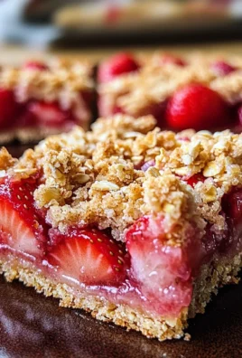 Strawberry Oatmeal Crumble Bars