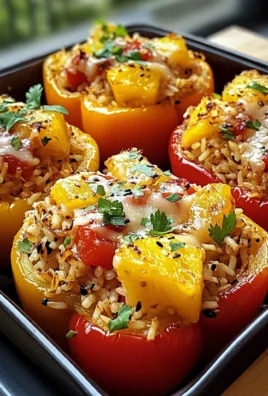 Teriyaki Pineapple Chicken & Rice Stuffed Peppers Bliss